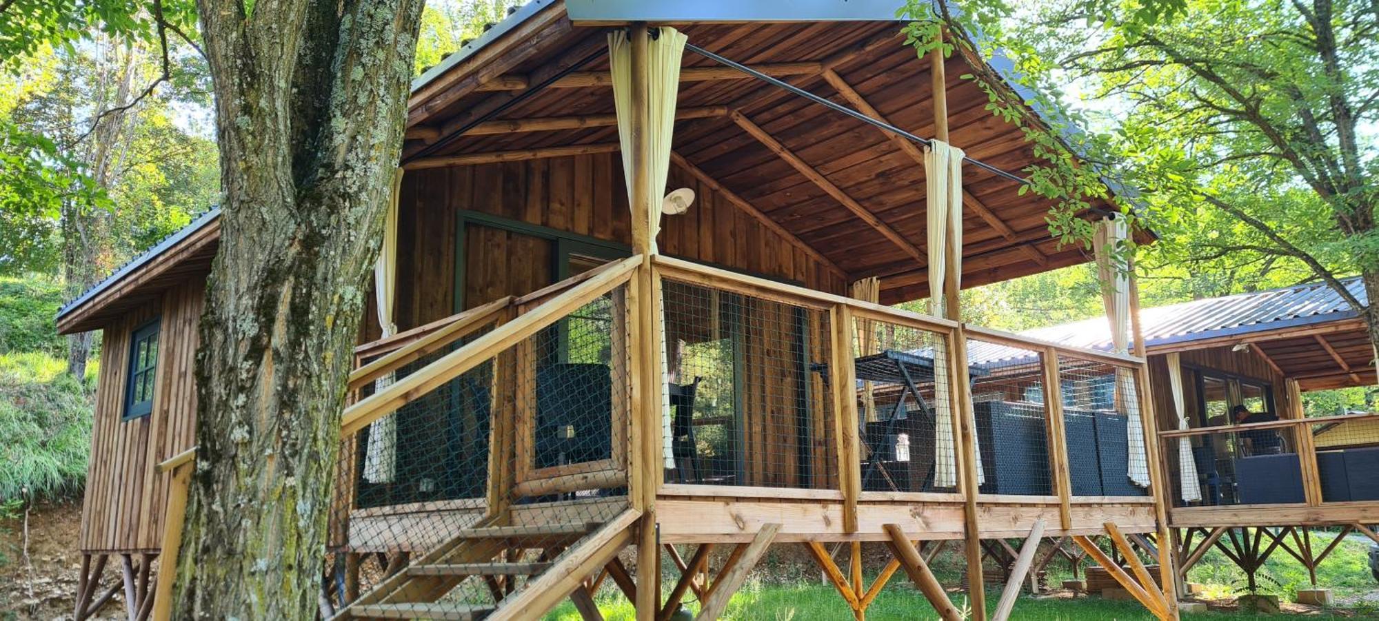 Camping Le Gallo Romain Barbieres Екстериор снимка